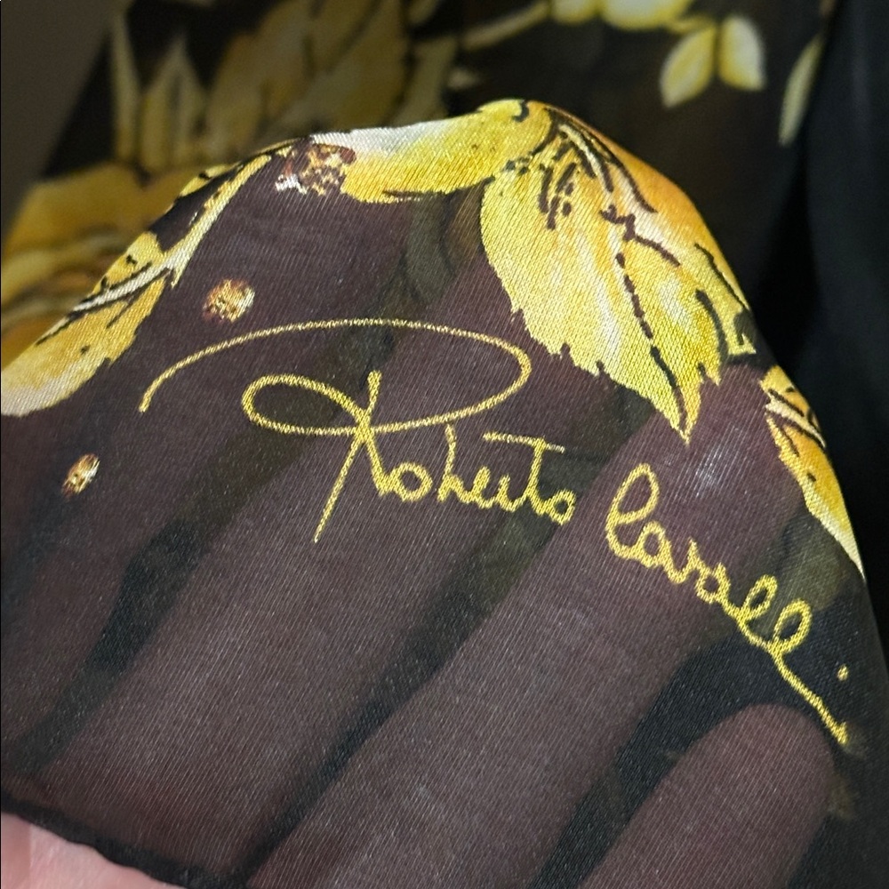 Vintage Roberto Cavalli 💯 Silk Scarf - Picture 2 of 2